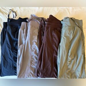 Set of 4. Lululemon Dance Studio Mid-Rise Jogger
Full Length. Preowned. Size 4